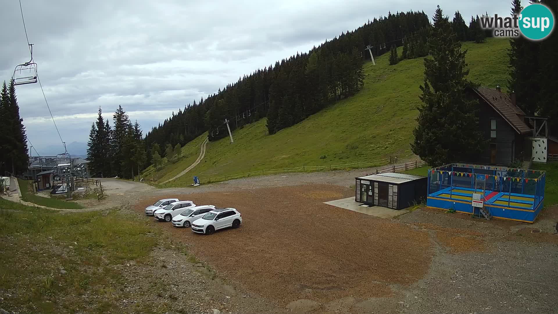 Spletna kamera smučišča GOLTE v živo – pogled na Medvedjak