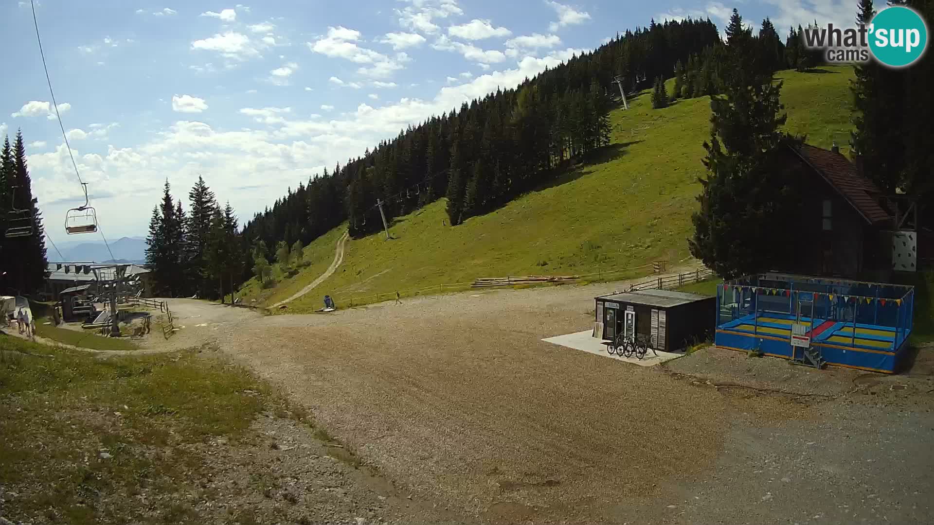 Spletna kamera smučišča GOLTE v živo – pogled na Medvedjak