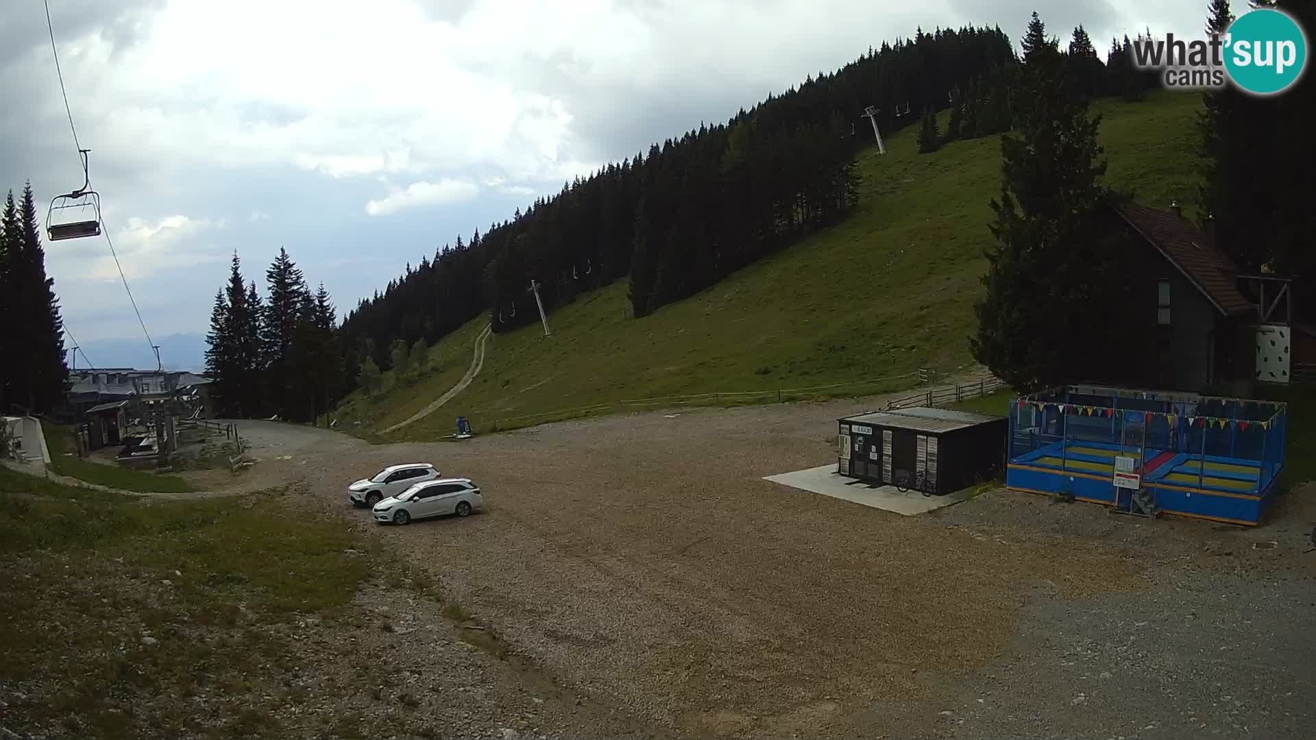 Spletna kamera smučišča GOLTE v živo – pogled na Medvedjak