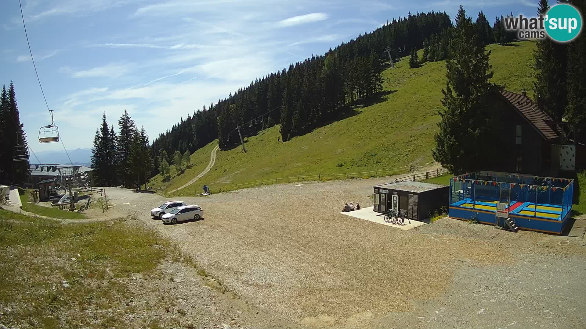 Spletna kamera smučišča GOLTE v živo – pogled na Medvedjak