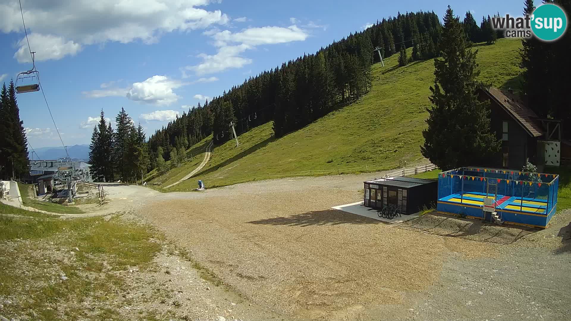 Spletna kamera smučišča GOLTE v živo – pogled na Medvedjak
