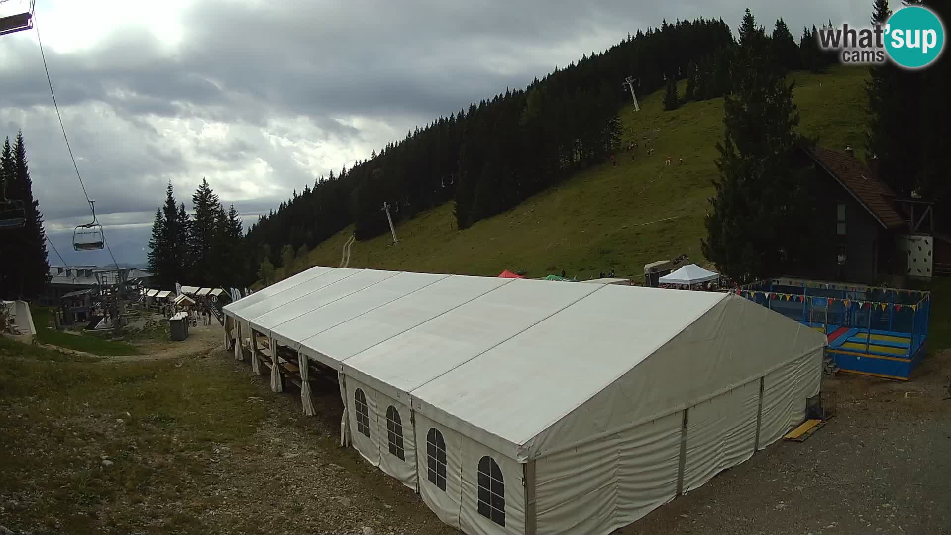 Cámara web en vivo de la estación de esquí GOLTE – vista a Medvedjak – Eslovenia