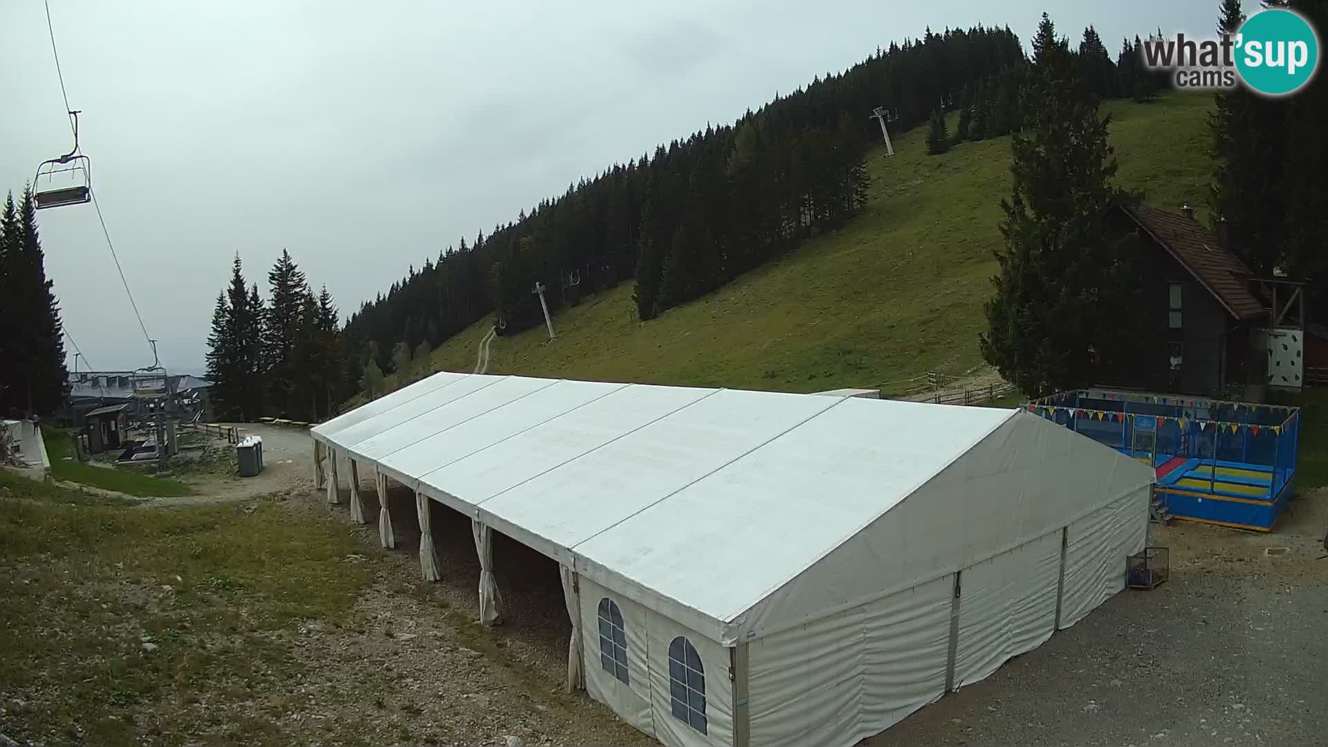 Cámara web en vivo de la estación de esquí GOLTE – vista a Medvedjak – Eslovenia