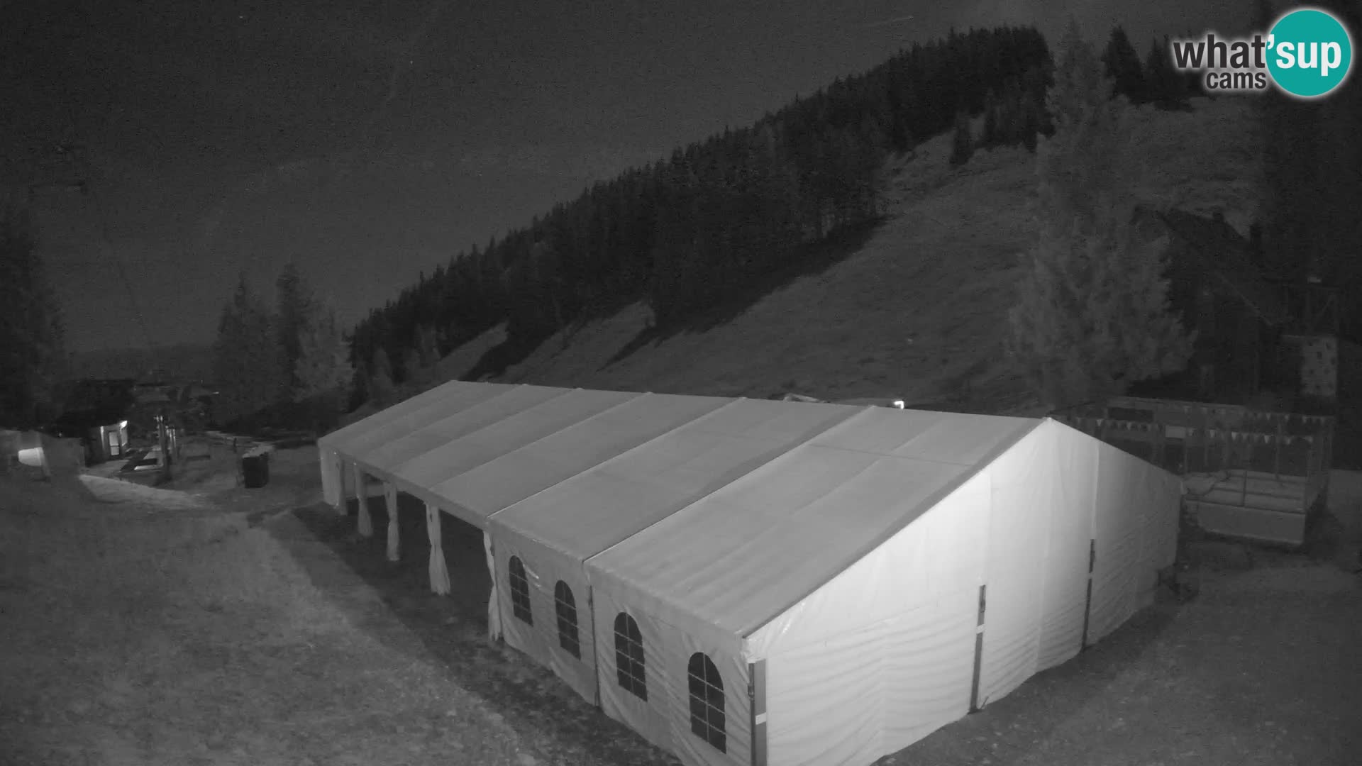 Cámara web en vivo de la estación de esquí GOLTE – vista a Medvedjak – Eslovenia