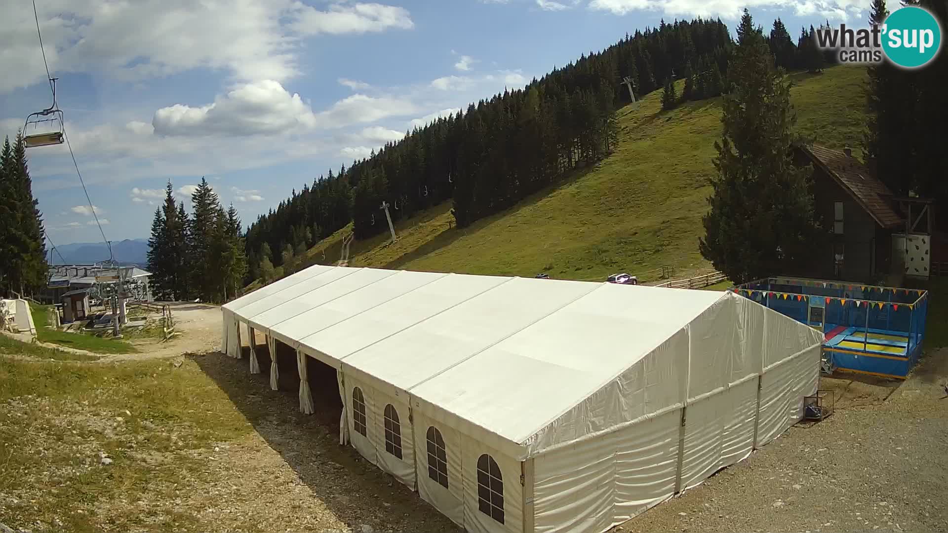Cámara web en vivo de la estación de esquí GOLTE – vista a Medvedjak – Eslovenia