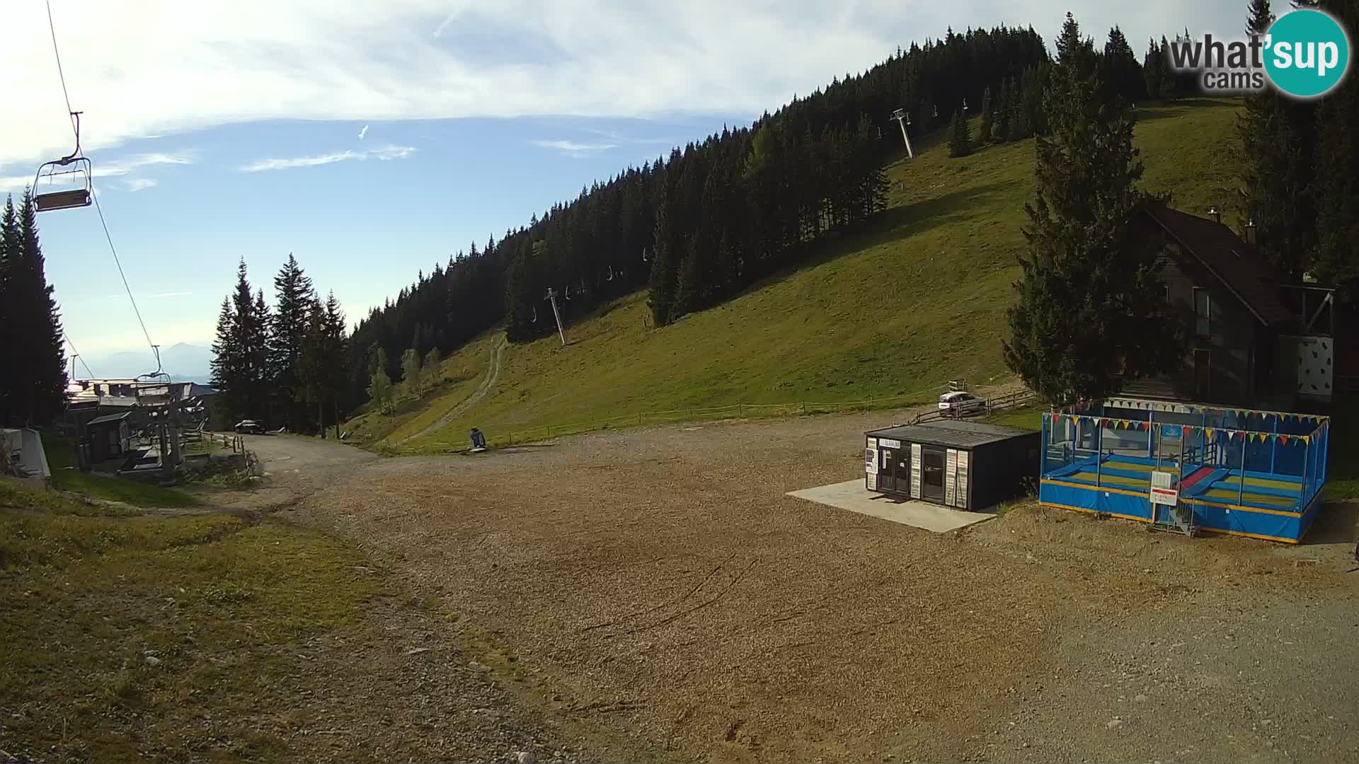 Spletna kamera smučišča GOLTE v živo – pogled na Medvedjak