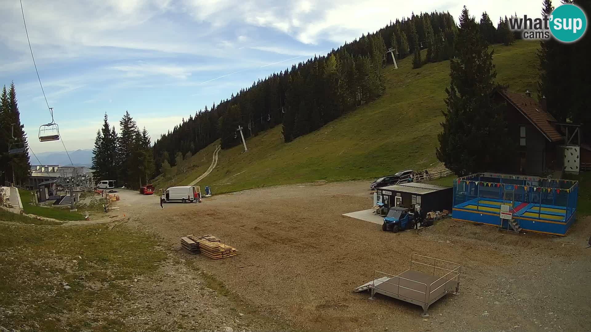 Spletna kamera smučišča GOLTE v živo – pogled na Medvedjak