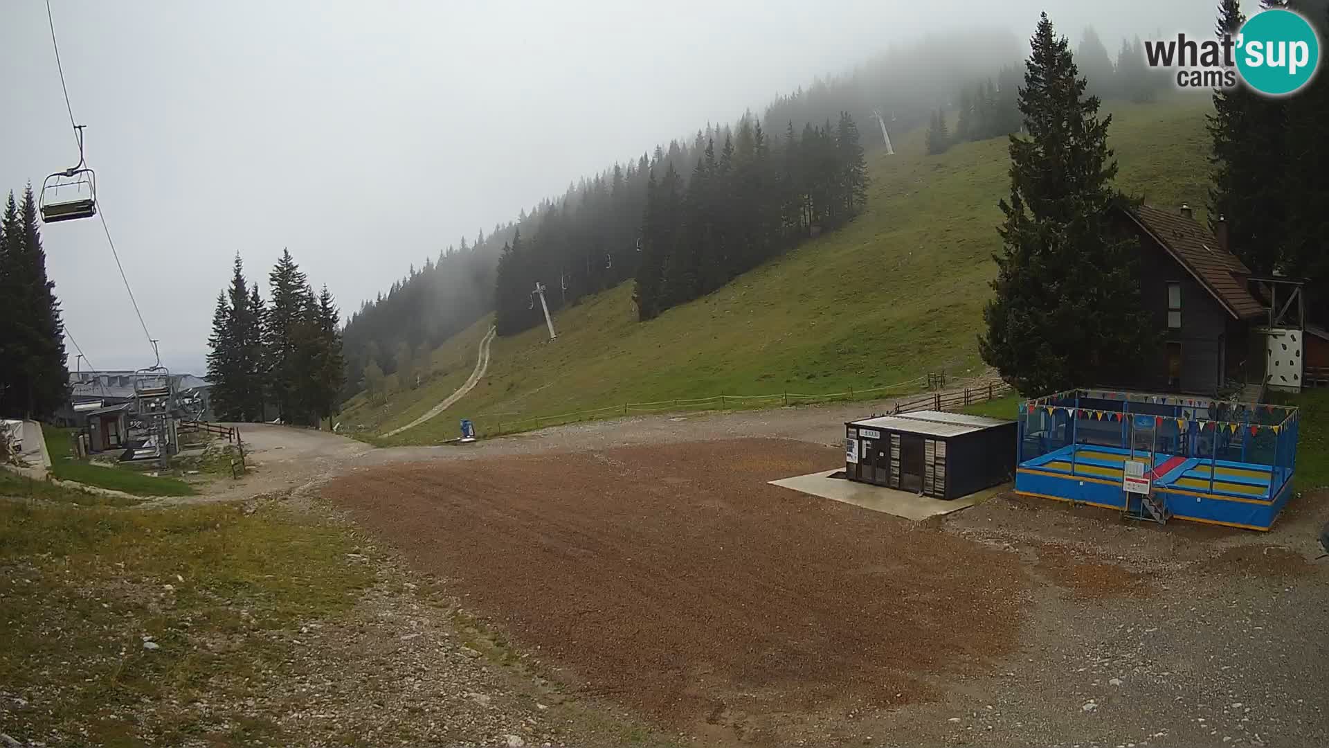 Cámara web en vivo de la estación de esquí GOLTE – vista a Medvedjak – Eslovenia