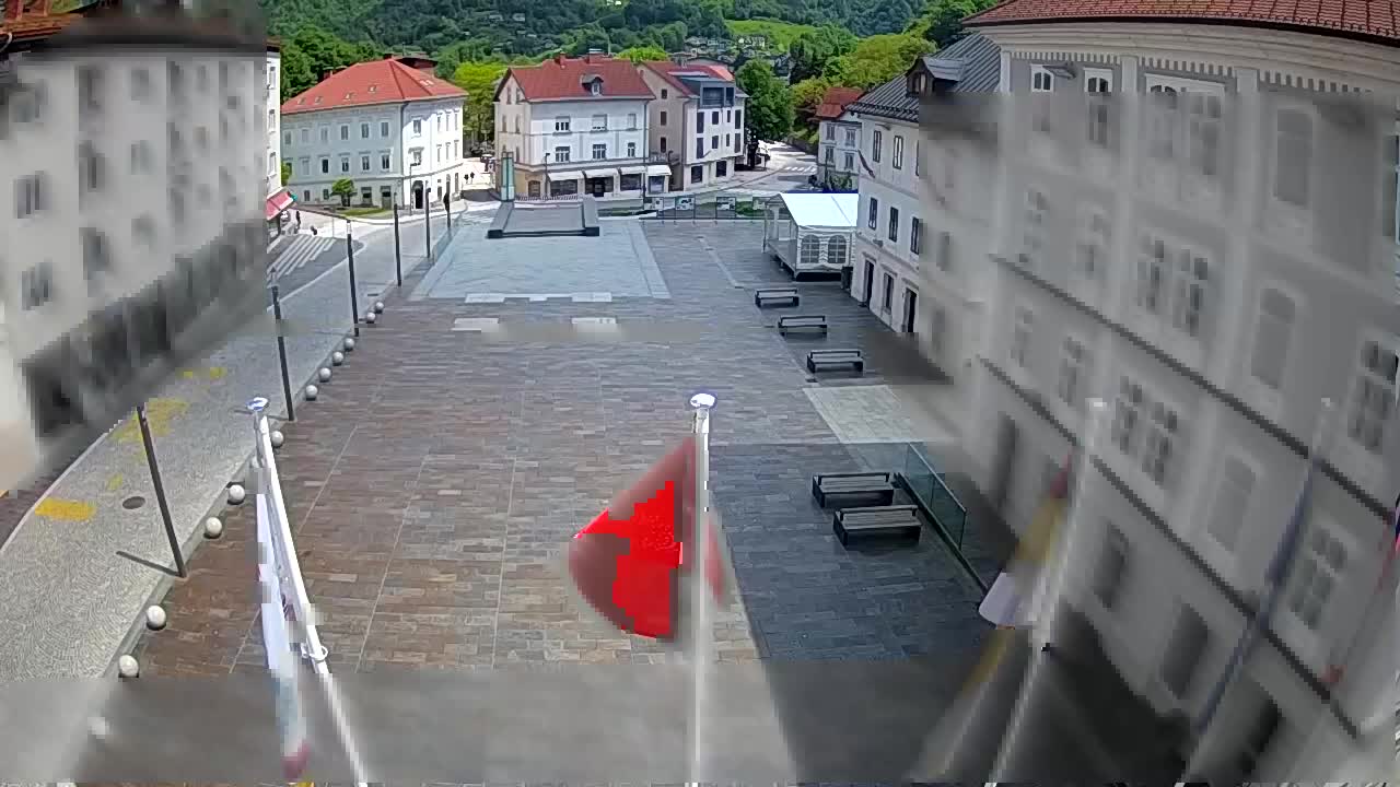 Idrija – Mestni trg (maison du peintre Jurij Tavčar)