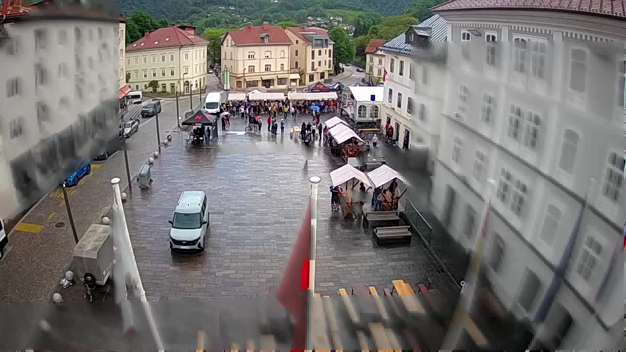 Idrija – Mestni trg (hiša slikarja Jurija Tavčarja – idrijskega)