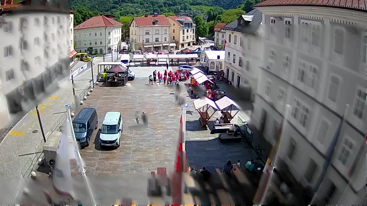Idrija – Mestni trg (hiša slikarja Jurija Tavčarja – idrijskega)