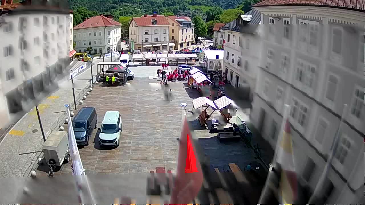 Idrija – Mestni trg (kuća slikara Jurija Tavčara)
