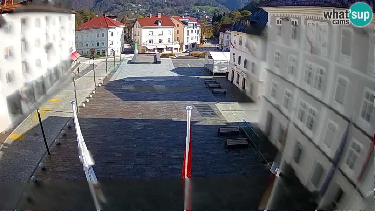 Idrija – Mestni trg (casa natale del pittore Jurij Tavčar)