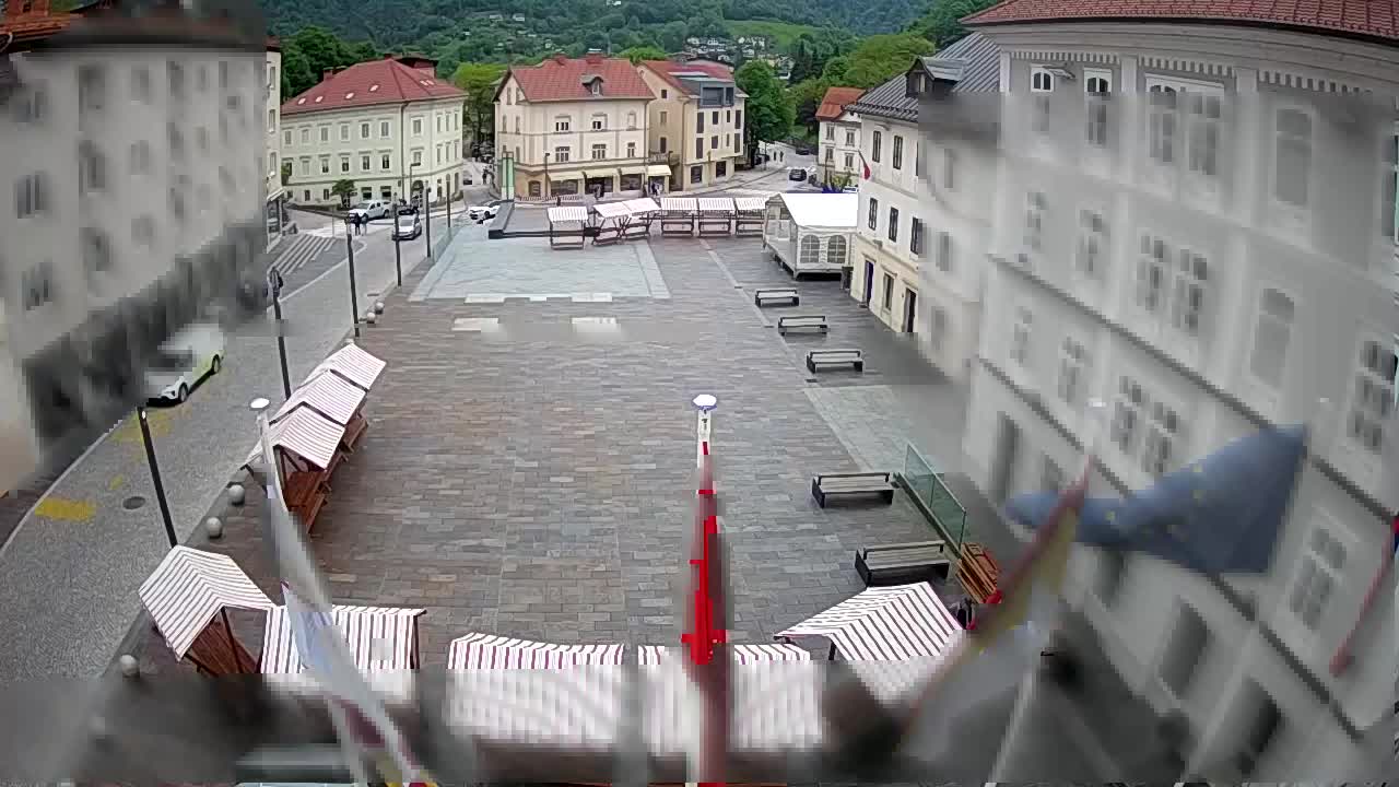 Idrija – Mestni trg (casa del pintor Jurij Tavčar)