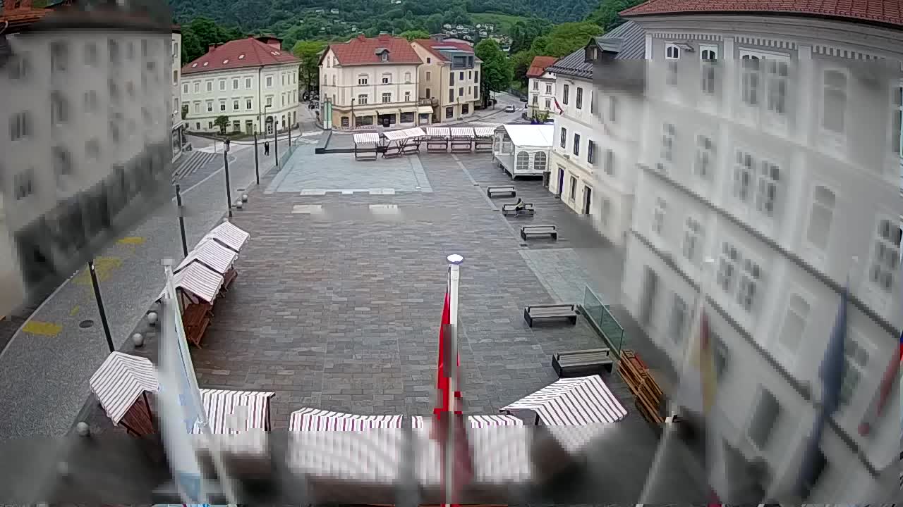 Idrija – Mestni trg (house of painter Jurij Tavčar)