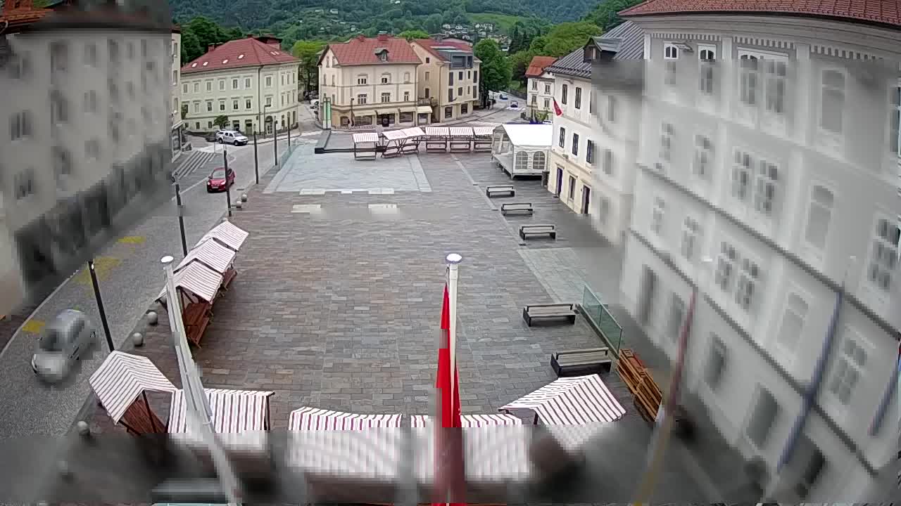Idrija – Mestni trg (house of painter Jurij Tavčar)