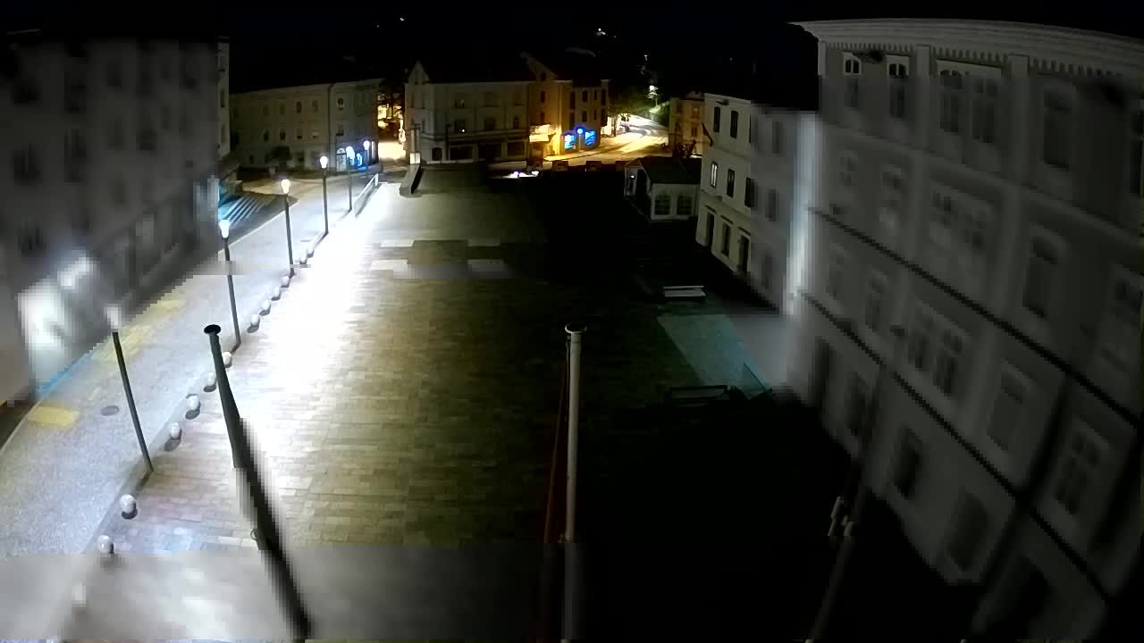 Idrija – Mestni trg (maison du peintre Jurij Tavčar)