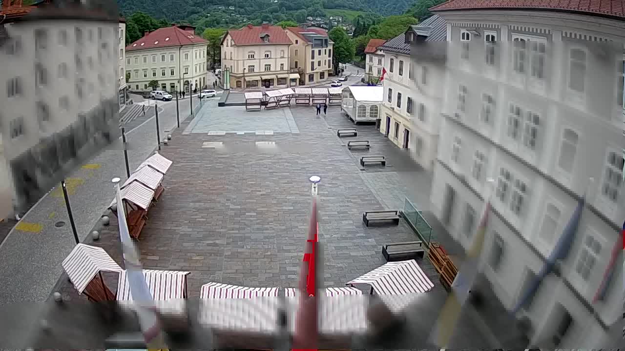 Idrija – Mestni trg (house of painter Jurij Tavčar)