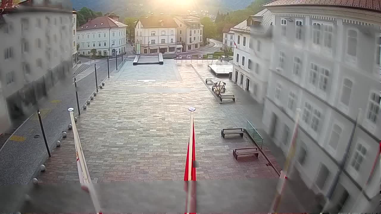 Idrija – Mestni trg (casa natale del pittore Jurij Tavčar)