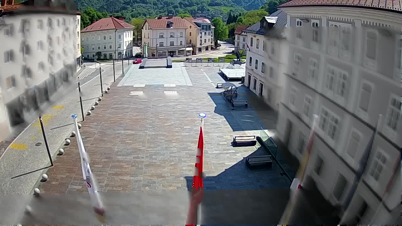 Idrija – Mestni trg (maison du peintre Jurij Tavčar)