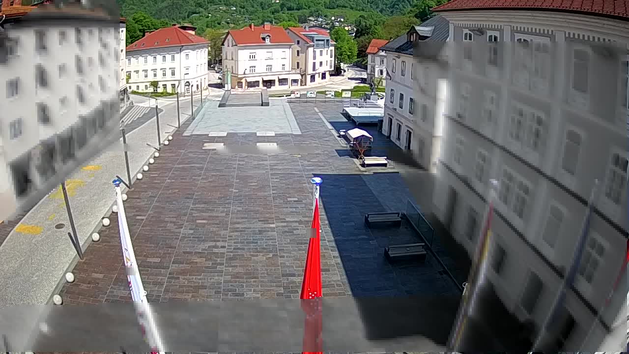 Idrija – Mestni trg (maison du peintre Jurij Tavčar)
