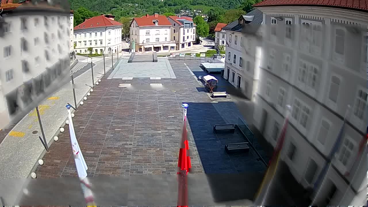 Idrija – Mestni trg (casa del pintor Jurij Tavčar)