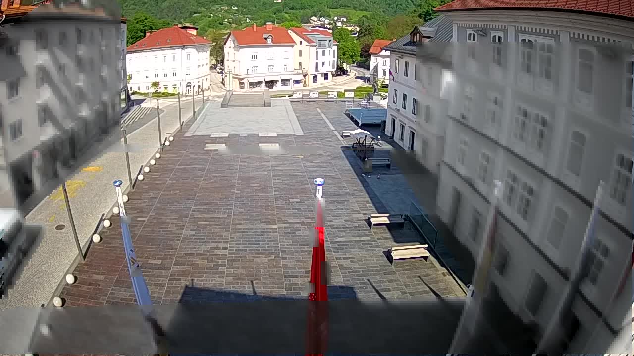 Idrija – Mestni trg (maison du peintre Jurij Tavčar)