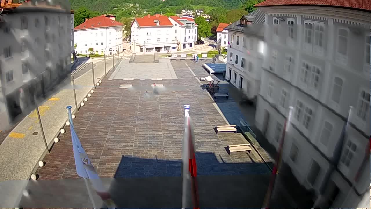 Idrija – Mestni trg (casa del pintor Jurij Tavčar)