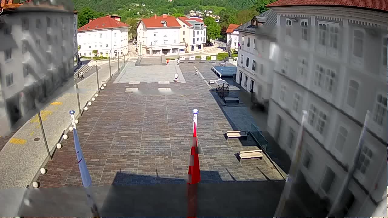Idrija – Mestni trg (casa del pintor Jurij Tavčar)