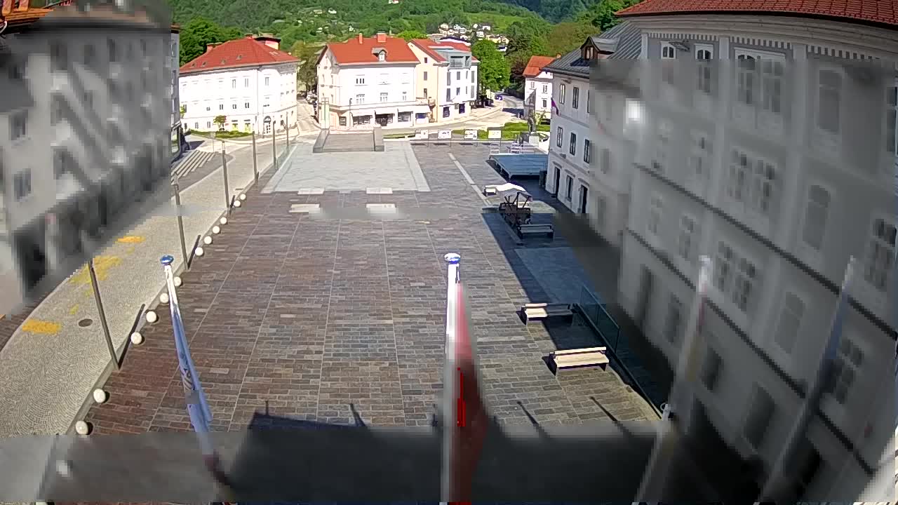 Idrija – Mestni trg (casa del pintor Jurij Tavčar)