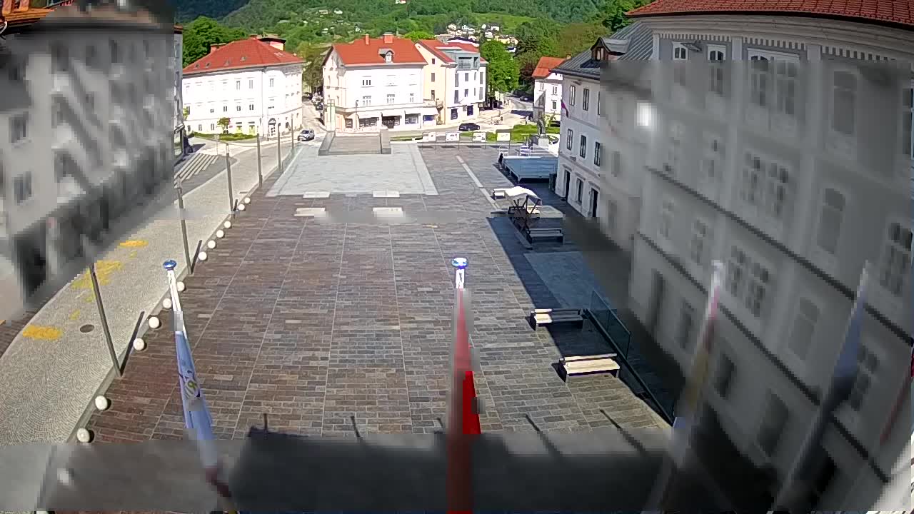 Idrija – Mestni trg (maison du peintre Jurij Tavčar)