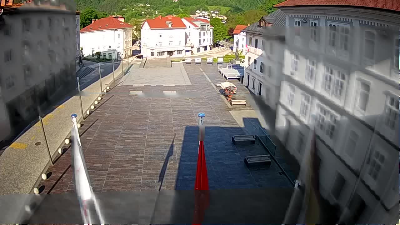 Idrija – Mestni trg (casa del pintor Jurij Tavčar)