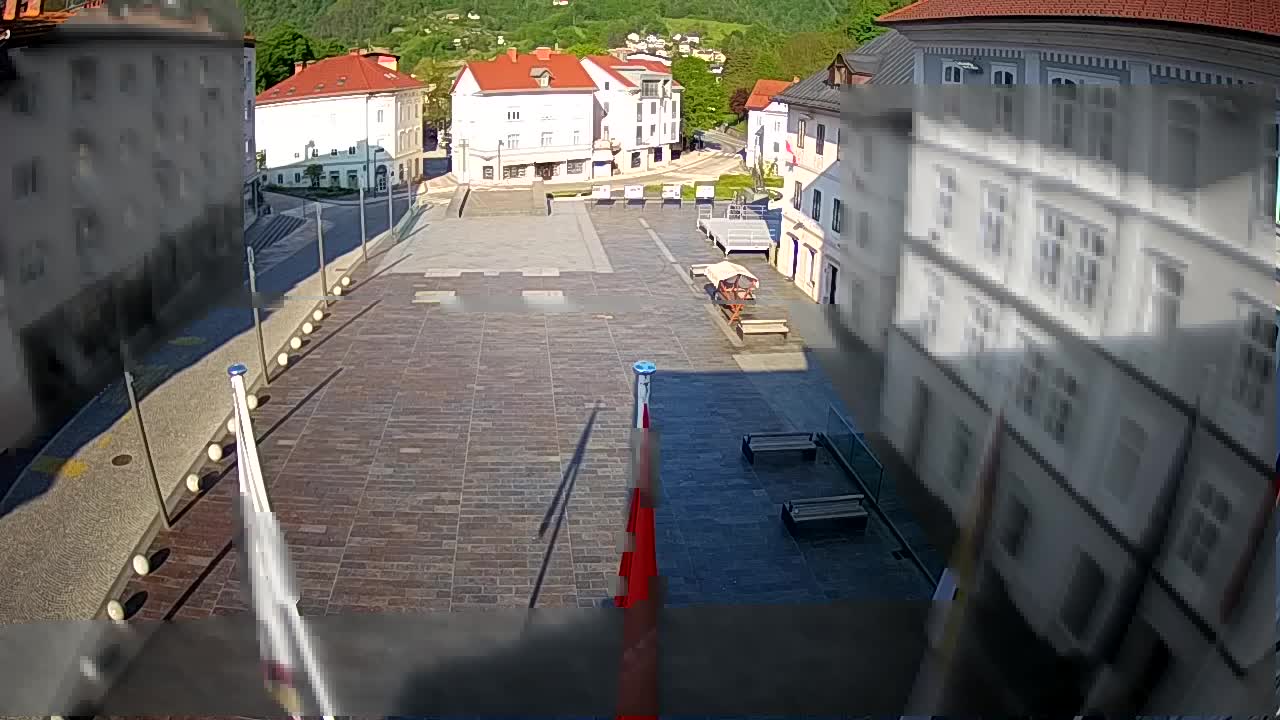 Idrija – Mestni trg (maison du peintre Jurij Tavčar)