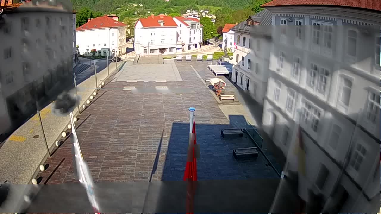 Idrija – Mestni trg (casa natale del pittore Jurij Tavčar)