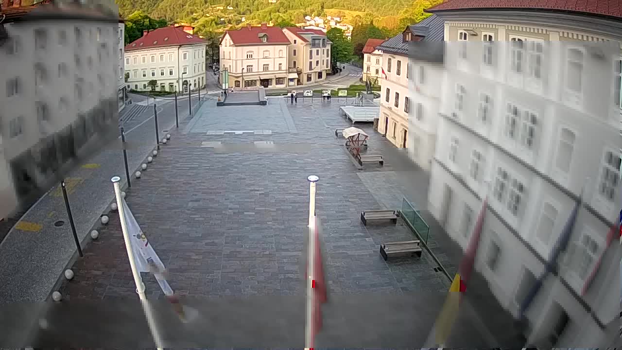 Idrija – Mestni trg (Haus des Malers Jurij Tavčar)