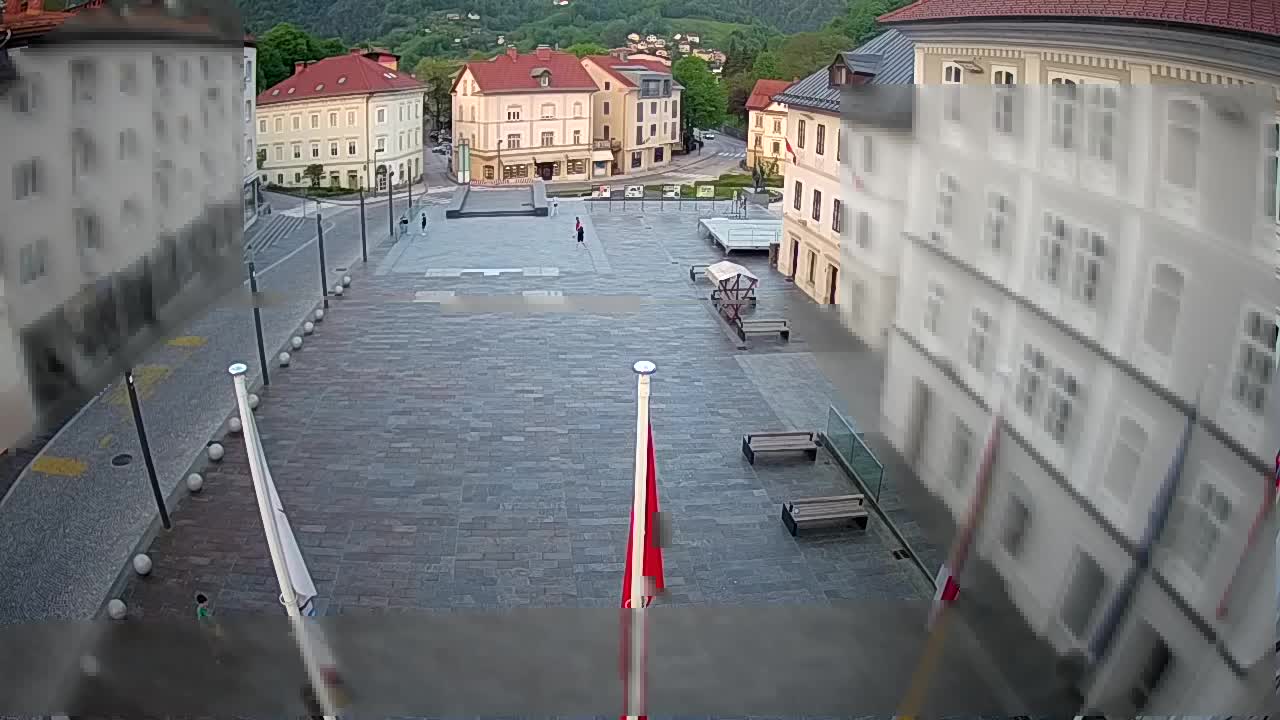 Idrija – Mestni trg (hiša slikarja Jurija Tavčarja – idrijskega)