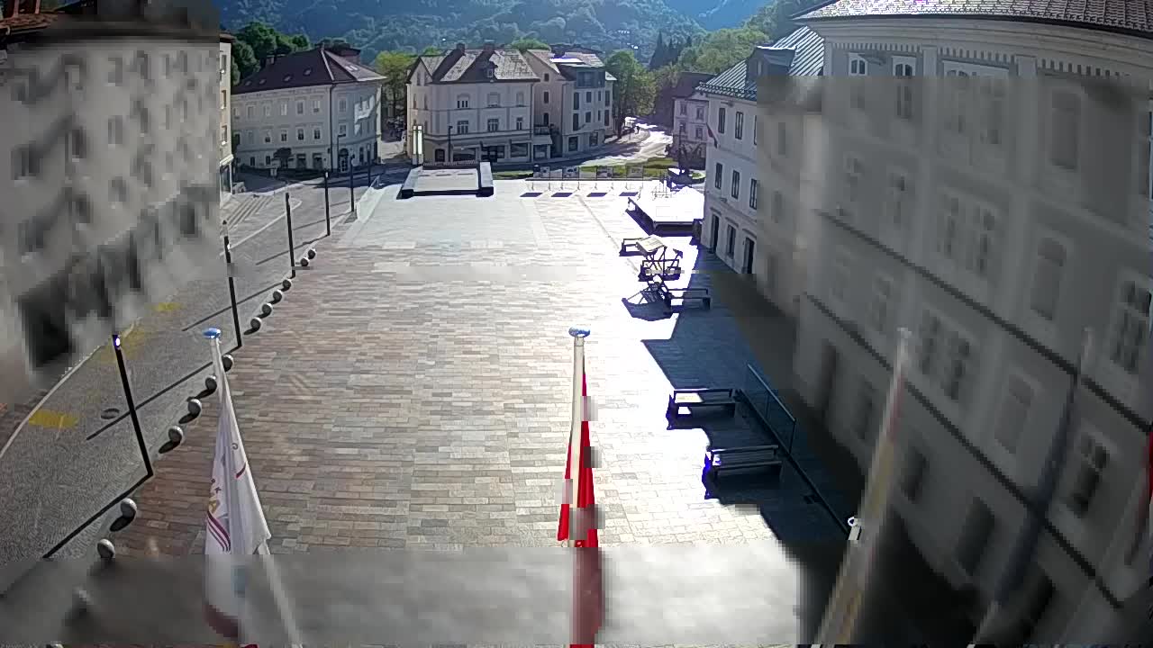 Idrija – Mestni trg (casa del pintor Jurij Tavčar)
