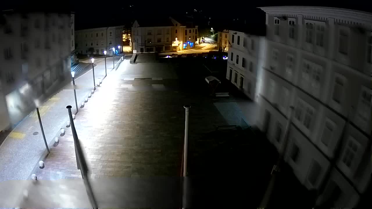 Idrija – Mestni trg (casa del pintor Jurij Tavčar)