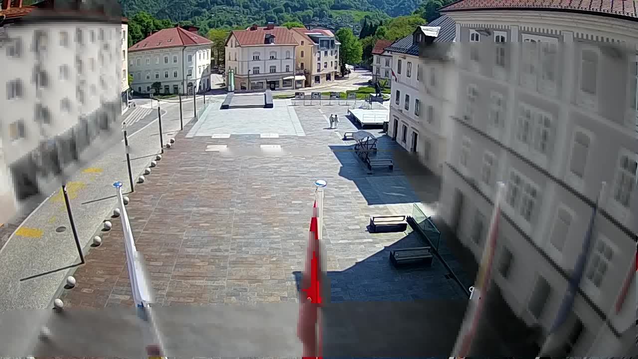 Idrija – Mestni trg (casa del pintor Jurij Tavčar)
