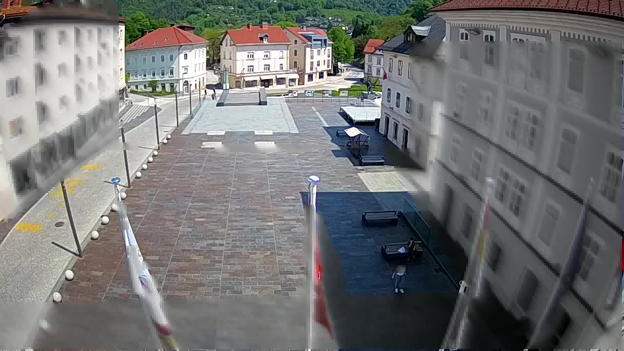 Idrija – Mestni trg (Haus des Malers Jurij Tavčar)