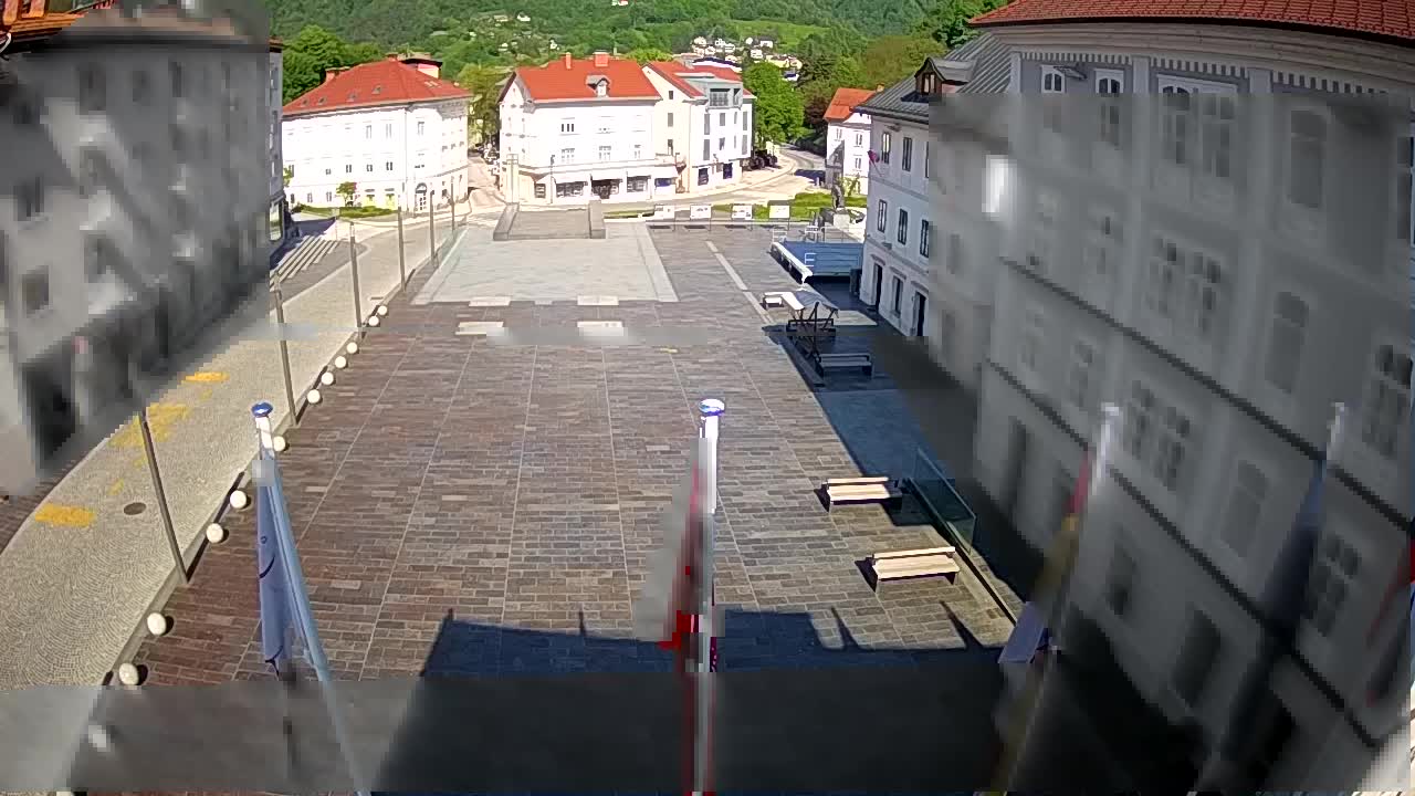 Idrija – Mestni trg (house of painter Jurij Tavčar)