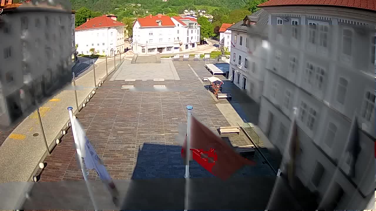 Idrija – Mestni trg (kuća slikara Jurija Tavčara)