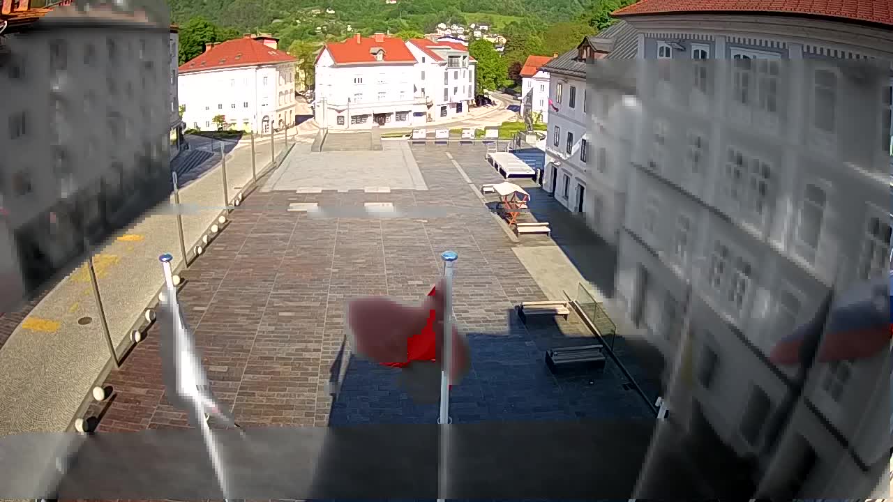 Idrija – Mestni trg (house of painter Jurij Tavčar)