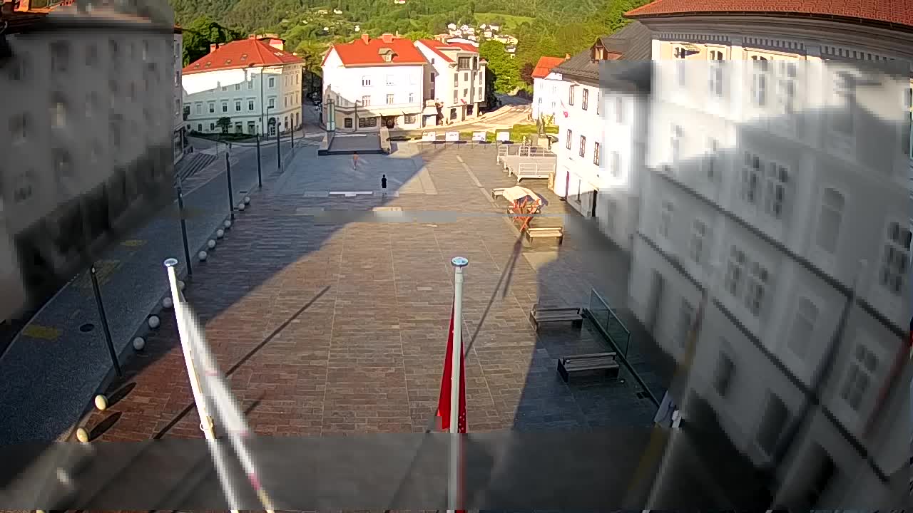 Idrija – Mestni trg (casa del pintor Jurij Tavčar)