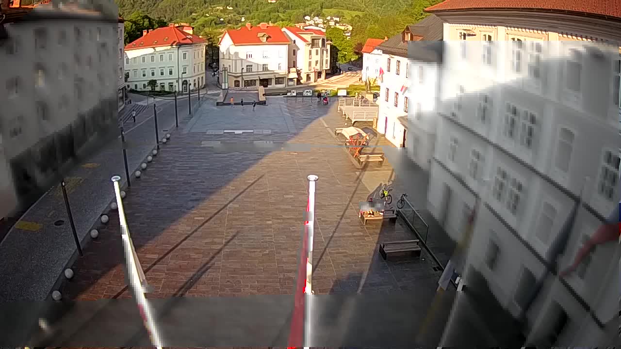 Idrija – Mestni trg (casa del pintor Jurij Tavčar)
