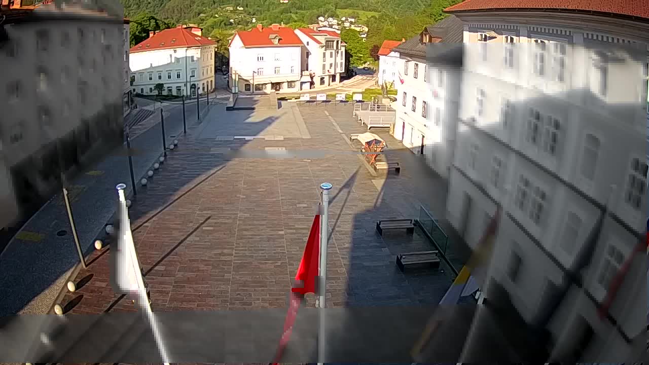 Idrija – Mestni trg (house of painter Jurij Tavčar)