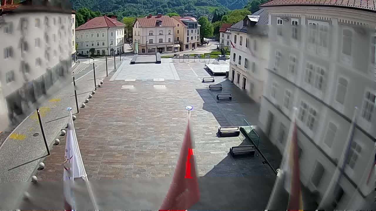 Idrija – Mestni trg (Haus des Malers Jurij Tavčar)