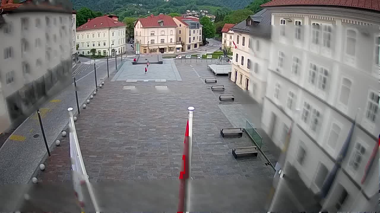 Idrija – Mestni trg (house of painter Jurij Tavčar)