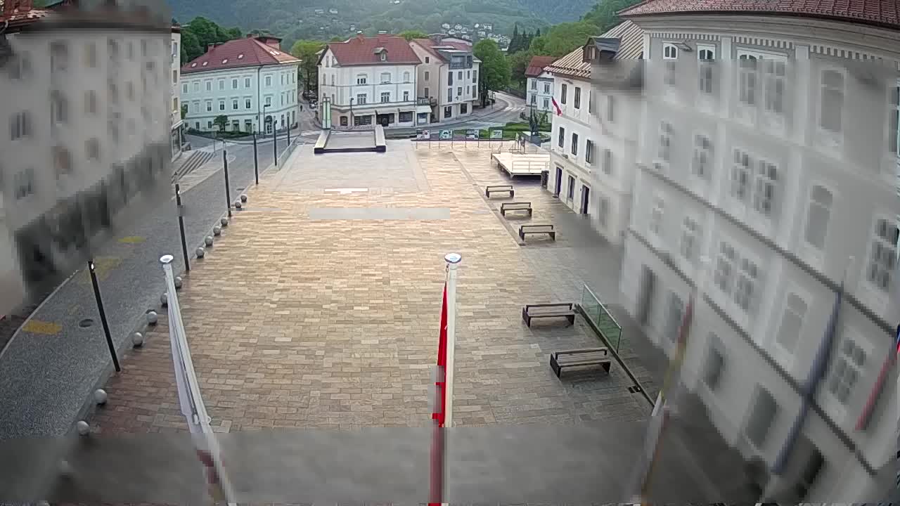 Idrija – Mestni trg (maison du peintre Jurij Tavčar)