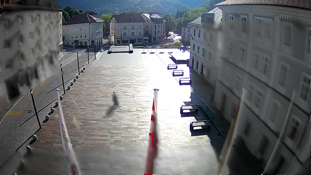 Idrija – Mestni trg (casa del pintor Jurij Tavčar)